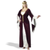 Regal Princess Burgundy Plus Adult Costume -Mens Costumes Sales Store 18420
