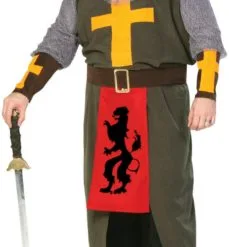 The Noble Crusader Plus Adult Costume