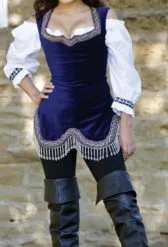 Jeweled Bodice (Admiral Navy) Renaissance Collection Adult