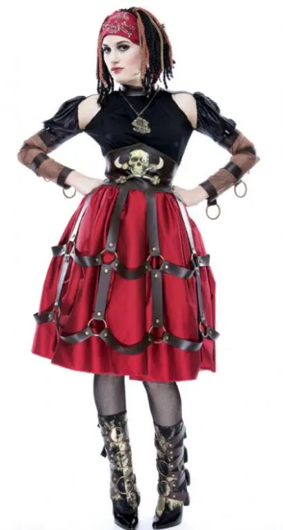 Gothwerks Pirate Wench Adult Costume 3 Gothwerks Pirate Wench Adult Costume