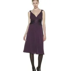 Catherine Malandrino Women's Cocktail Dress With Crisscross Ruch