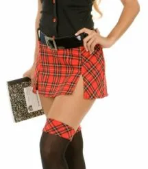 School Girl (Black/Red) Adult Costume