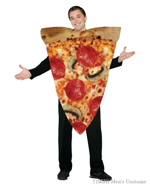 Pizza Slice Adult Unisex Costume 3 Pizza Slice Adult Unisex Costume