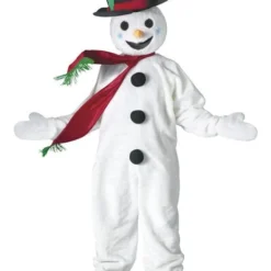 Adult Snowman Mascot Costume