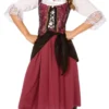 Burgundy Pirate Wench Adult Plus Costume -Mens Costumes Sales Store 800549 scaled