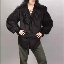 Fancy Black Shirt Adult Costume