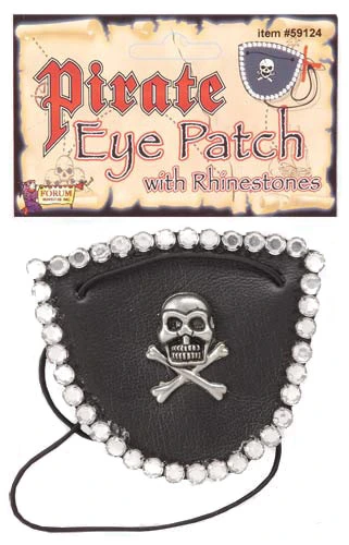 Rhinestone Pirate Eye Patch 3 Rhinestone Pirate Eye Patch