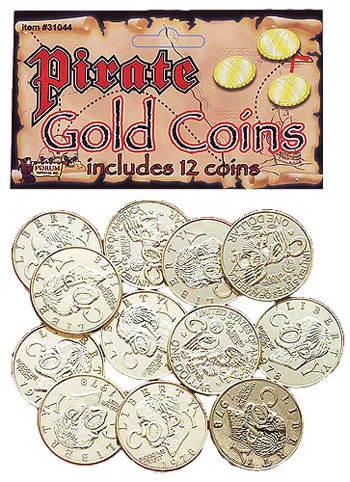 Gold Pirate Coins 3 Gold Pirate Coins