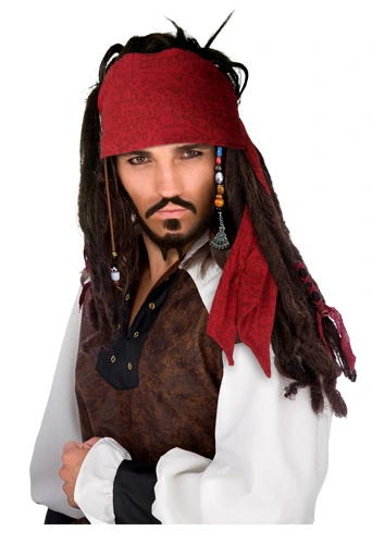 Authentic Pirate Wig 3 Authentic Pirate Wig