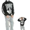 Skeleton Hoodie Sweatshirt -Mens Costumes Sales Store mens skeleton hoodie