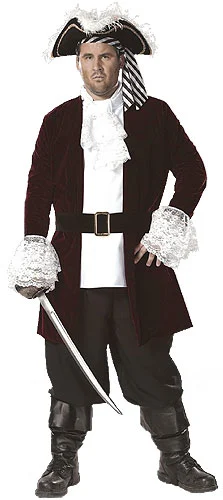 Pirate Captain Plus Size Costume 3 Pirate Captain Plus Size Costume