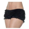 Plus Size Black Ruffle Boy Shorts -Mens Costumes Sales Store plus black ruffle boyshorts