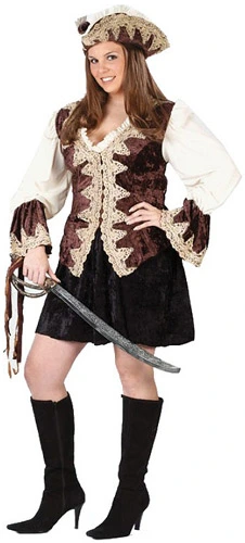 Royal Lady Plus Size Pirate Costume 3 Royal Lady Plus Size Pirate Costume