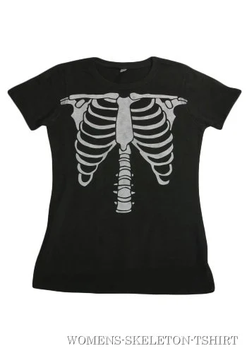 Womens Skeleton Costume T-Shirt 3 Womens Skeleton Costume T-Shirt